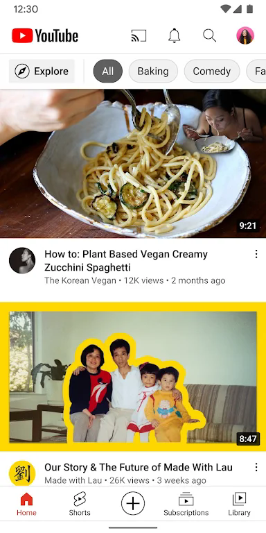 YouTube移动端